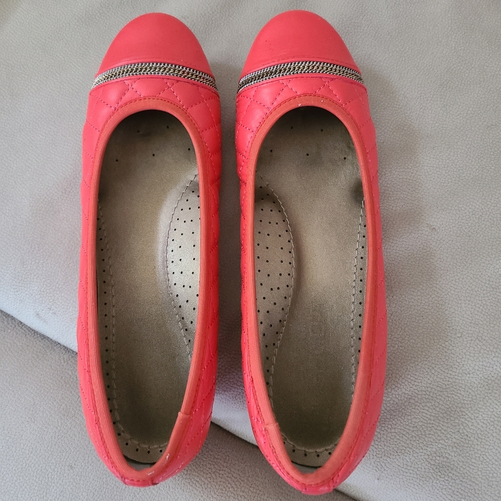 Chico's Spice Ballet Coral Flats